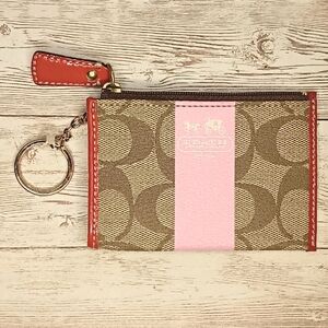 Coach Card Wallet with Keychain